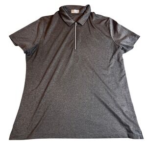 Callaway Golf Quarter-Zip Performance Polo‎  Short Sleeve Heather Gray Womens XL